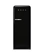 Smeg FAB28RBL6UK Retro Fridge with Icebox Right Hand Hinge - Black