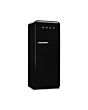 Smeg FAB28RBL6UK Retro Fridge with Icebox Right Hand Hinge - Black