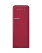 Smeg FAB28RDRB5 60cm 50s Style Right Hand Hinge Fridge with Icebox Ruby, Red