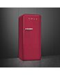 Smeg FAB28RDRB5 60cm 50s Style Right Hand Hinge Fridge with Icebox Ruby, Red