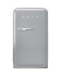 Smeg FAB5RSV5 40cm Small 50s Style Right Hand Hinged Minibar, Silver