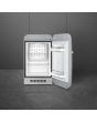 Smeg FAB5RSV5 40cm Small 50s Style Right Hand Hinged Minibar, Silver