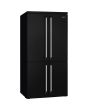 Smeg FQ960BL5 90cm Victoria Four Door Fridge Freezer, Black