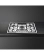 Smeg PGF75-4 72cm Classic Gas Hob, Stainless Steel