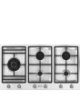 Smeg PS9062 90cm Classic Gas Hob, Stainless Steel