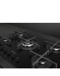 Smeg PV275B 72cm Gas on Glass Hob, Black