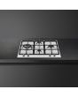 Smeg PX364L 60cm Classic Gas Hob, Stainless Steel