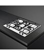 Smeg PX364L 60cm Classic Gas Hob, Stainless Steel