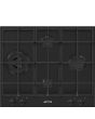 Smeg PX364LMB 60cm Classic Gas Hob, Matte Black