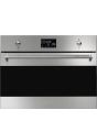 Smeg SO4302M1X 45cm Classic Combi Microwave, Stainless Steel