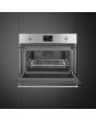 Smeg SO4302M1X 45cm Classic Combi Microwave, Stainless Steel