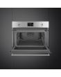 Smeg SO4302M1X 45cm Classic Combi Microwave, Stainless Steel