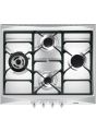 Smeg SR264XGH2 60cm Cucina Gas Hob, Stainless Steel