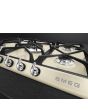 Smeg SR975PGH 69cm Victoria Gas Hob, Cream