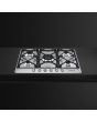 Smeg SR975XGH 69cm Victoria Gas Hob, Stainless Steel