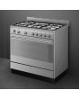 Smeg SUK91MFX9 90cm Concert Dual Fuel Range Cooker, Stainless Steel