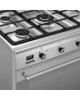 Smeg SUK91MFX9 90cm Concert Dual Fuel Range Cooker, Stainless Steel