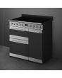 Smeg SY93I-1 90cm Symphony Electric Range Cooker, Eclipse Glass