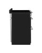 Smeg SY93I-1 90cm Symphony Electric Range Cooker, Eclipse Glass