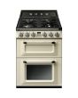 Smeg TR62P 60cm Victoria Dual Fuel Cooker, Cream