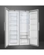 Smeg UKFF18EN2HX 60cm Freestanding No Frost Freezer, Stainless Steel