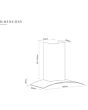 Caple CGC711SS Chimney Hood