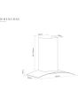Caple CGC911BK Chimney Hood