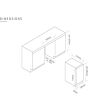Caple WI3125GM Undercounter Single Zone Wine Cabinet