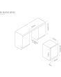 Caple WI6234 Classic Undercounter Dual Zone Wine Cabinet