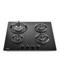 Stoves ST GTG60C Blk 60cm Gas through Glass Hob