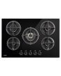 Stoves ST GTG75C Blk 75cm Gas through Glass Hob