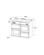 Stoves ST RICH DX S1000Ei CB Agr 100cm Electric Induction Range Cooker