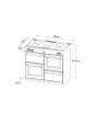 Stoves ST RICH DX S1000Ei CB Iwh 100cm Electric Induction Range Cooker