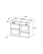 Stoves ST RICH DX S1100Ei CB Agr 110cm Electric Induction Range Cooker
