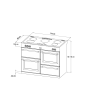 Stoves ST RICH DX S1100Ei CB Tbl 110cm Electric Induction Range Cooker