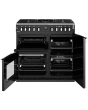 Stoves Richmond Deluxe ST DX RICH D900DF BK 90cm Dual Fuel Range Cooker