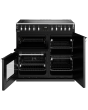 Stoves Richmond Deluxe ST DX RICH D900Ei RTY BK 90cm Electric Induction (Rotary Control) Range Cooker
