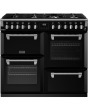 Stoves Richmond Deluxe ST DX RICH D1000DF BK 100cm Dual Fuel Range Cooker