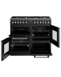 Stoves Richmond Deluxe ST DX RICH D1000DF BK 100cm Dual Fuel Range Cooker