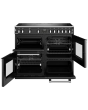 Stoves Richmond Deluxe ST DX RICH D1000Ei RTY BK 100cm Electric Induction (Rotary Control) Range Cooker