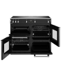 Stoves Richmond Deluxe ST DX RICH D1000Ei ZLS BK 100cm Electric Induction (Zoneless) Range Cooker