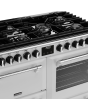 Stoves Richmond Deluxe ST DX RICH D1000DF IWH 100cm Dual Fuel Range Cooker