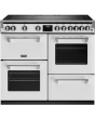 Stoves Richmond Deluxe ST DX RICH D1000Ei RTY IWH 100cm Electric Induction (Rotary Control) Range Cooker