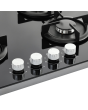 Belling BEL GTG603RI BLK 60cm Gas Through Glass Hob