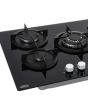 Belling BEL GTG753RI BLK 75cm Gas Through Glass Hob