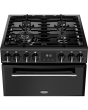 Belling MRA FARMHOUSE 60cm Dual Fuel Cooker with Double Oven - Black