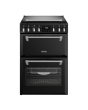 Stoves DX MRA RICH 60DF 60cm Dual Fuel Cooker with Double Oven - Black