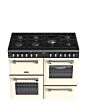 Stoves RCA RICH 100DF 100cm Richmond Dual Fuel Range Cooker - Cream