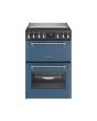 Stoves DX MRA RICH 60DF 60cm Dual Fuel Cooker with Double Oven - Twilight Blue