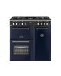 Stoves DX RCA RICH 90DF 90cm Richmond DX Dual Fuel Range Cooker - Midnight Blue